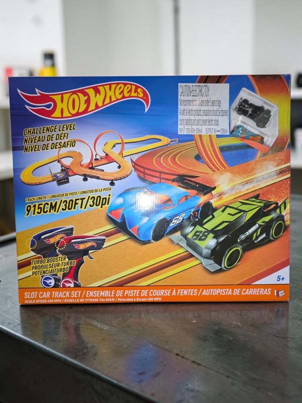 Hot Wheels Challenge Level 30ft Slot Car Track Set and Roto Revolution Track Set